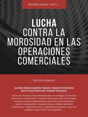 cover image of Lucha contra la morosidad en las operaciones comerciales